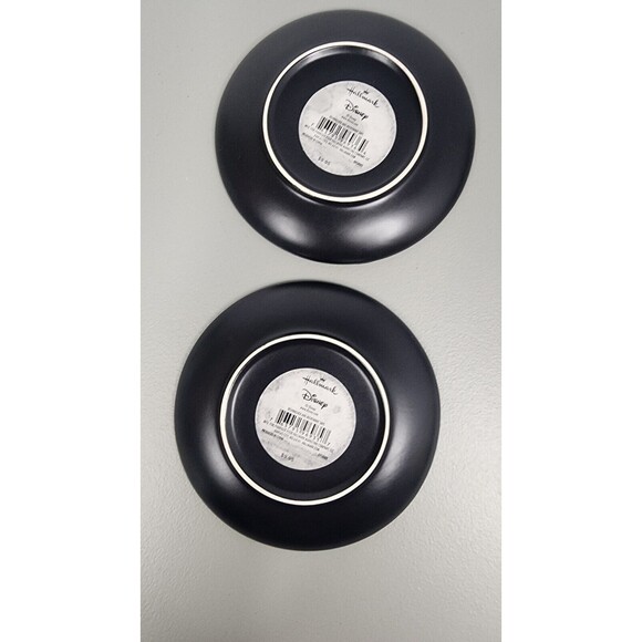 Disney Mickey Minnie Mouse 6" Collector's Sketch Plates Set of 2 Black Hallmark - Picture 5 of 6